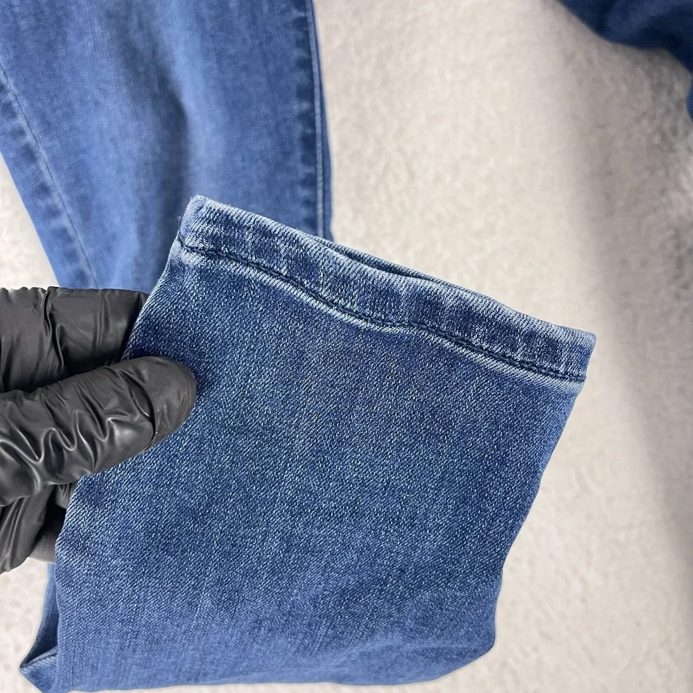 J. Jill Jeans Women Size 10 Blue Denim 5 Pocket Leggings Mid-Rise Stretch Casual